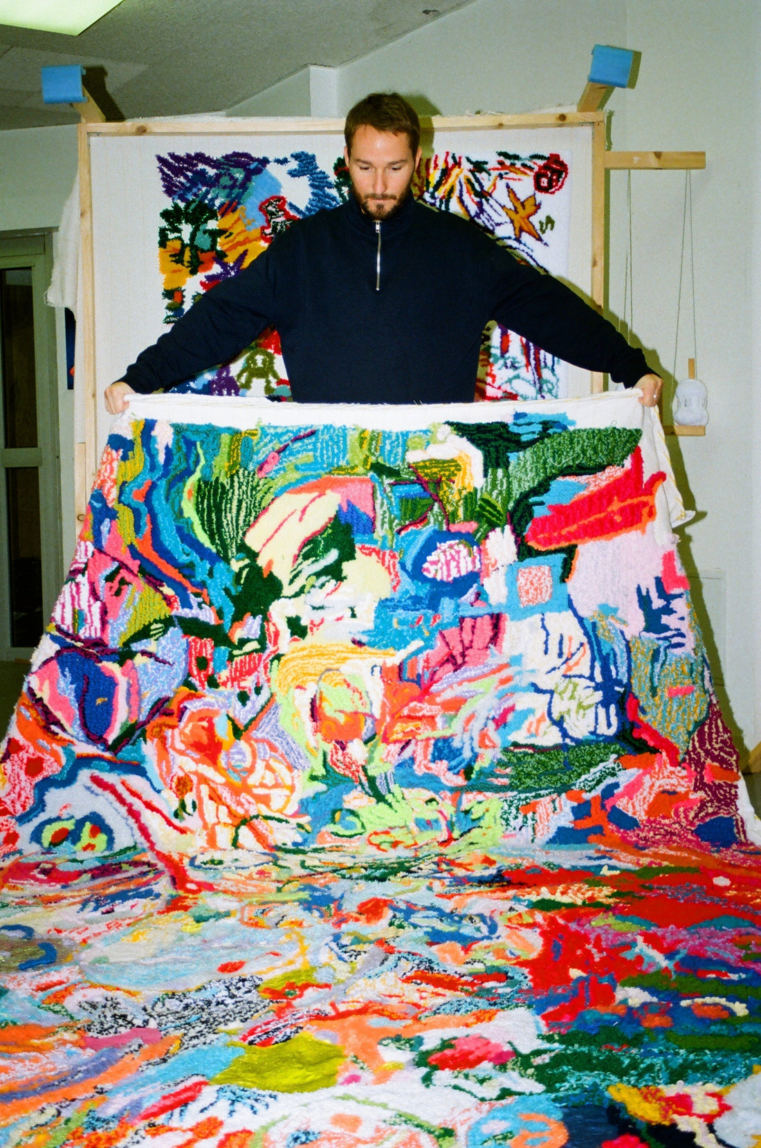 Artist Spotlight: Orange Émile. Bringing painting to life through tufting 🎨🧵