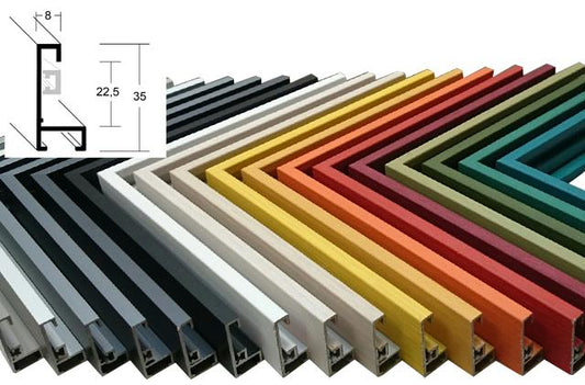 Rámky na míru z hliníku pro tuftované nástěnné závěsy