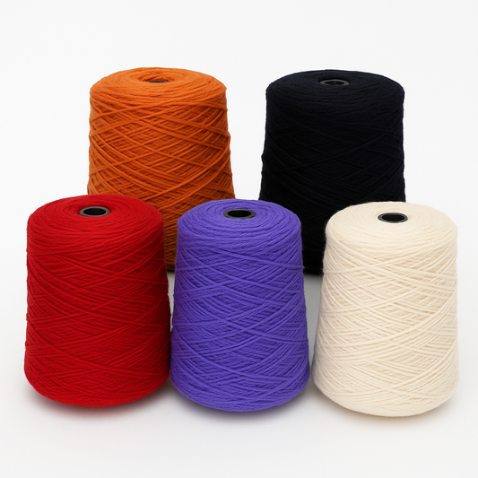 Halloweenská sada příze na tuftování – 5 kuželů (100% NZ vlna)