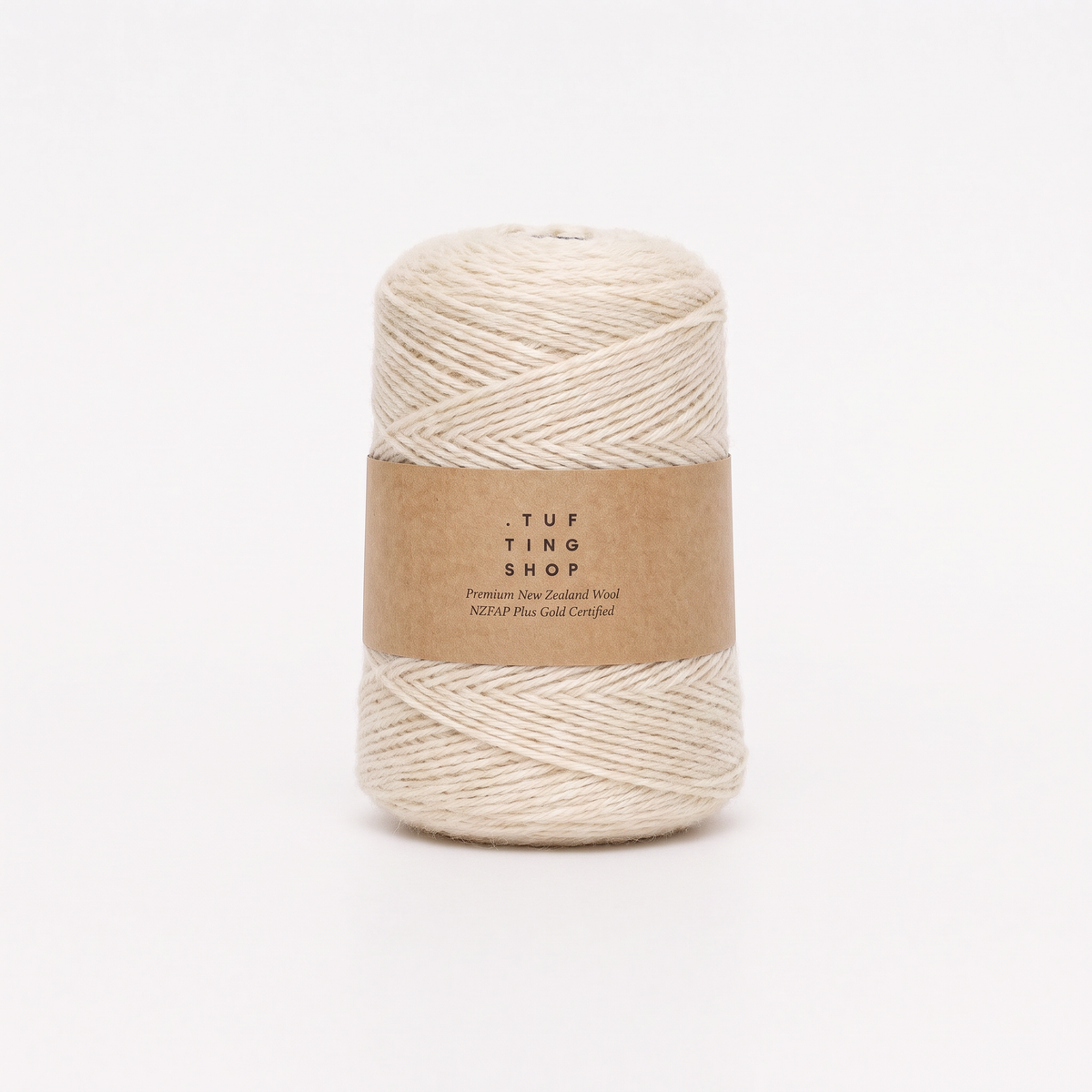 Ecru (009) - 100% Wool Tufting Yarn, 500 g Cone