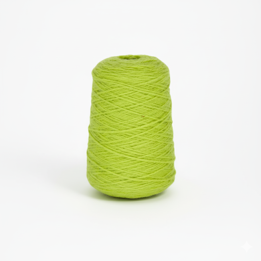 Fio de Lã para Tufting 100% Verde Refletivo em Cone (803c)