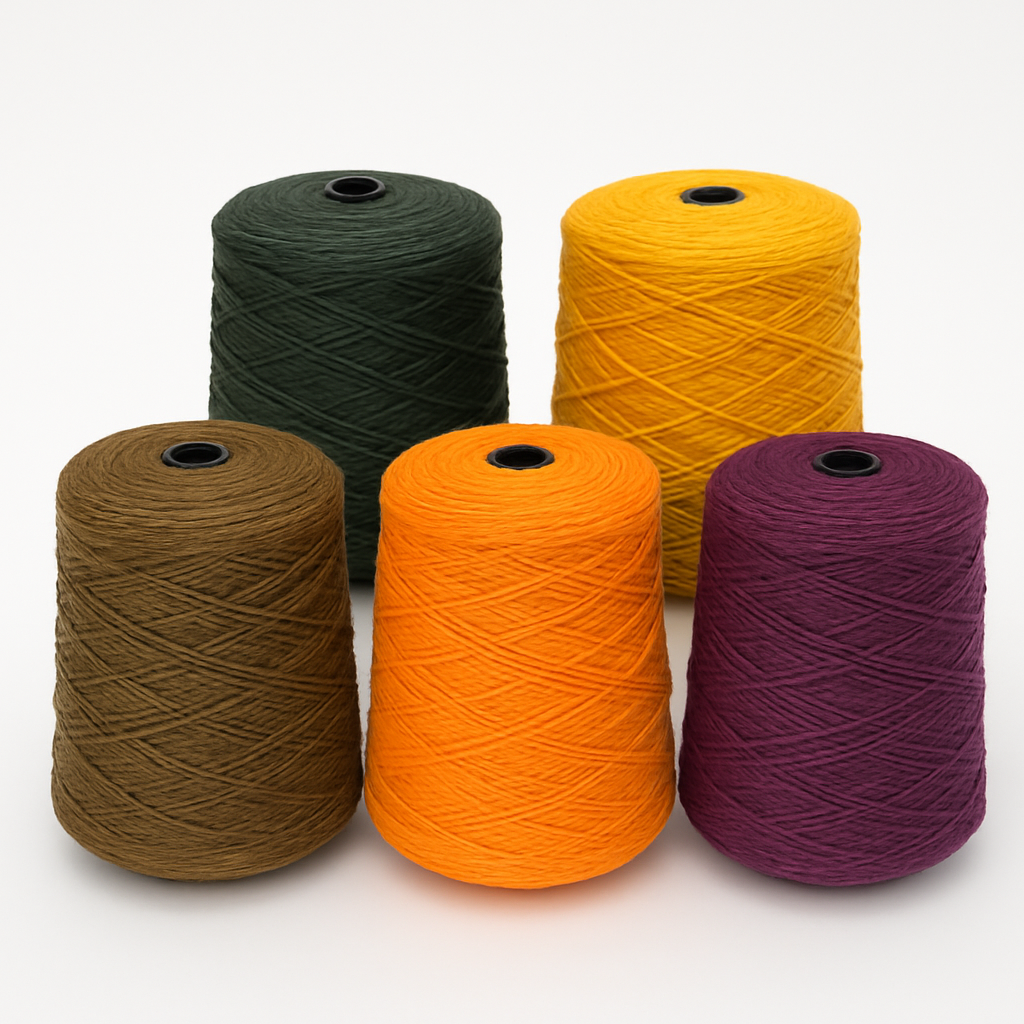 Herbst-Tufting-Garn-Set – 5 Konen (100% NZ-Wolle)