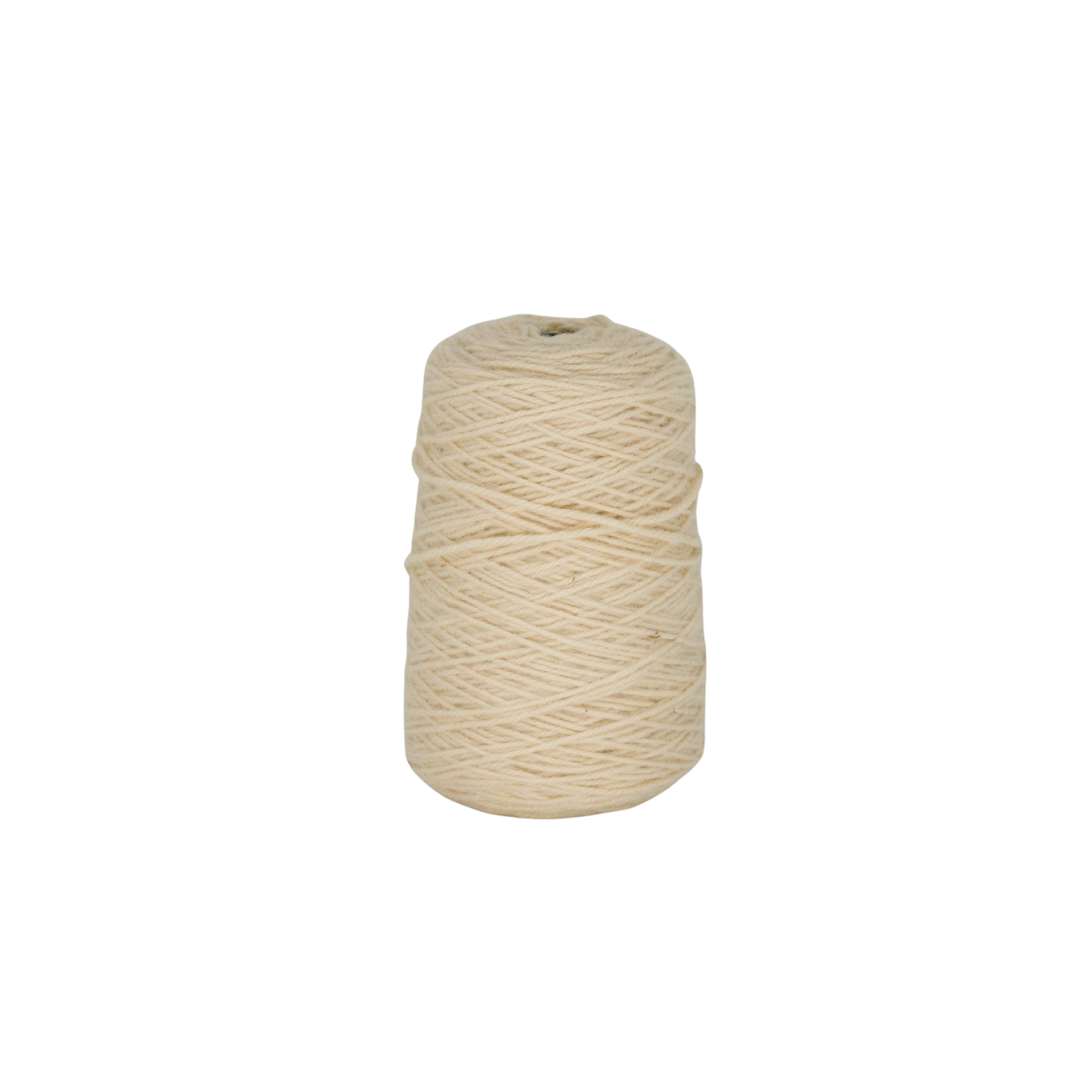 Ecru 100% Wool Tufting Yarn On Cone (009) - Tuftingshop