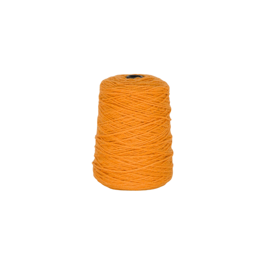 Orange 100% Wool Tufting Yarn On Cone (313) - Tuftingshop