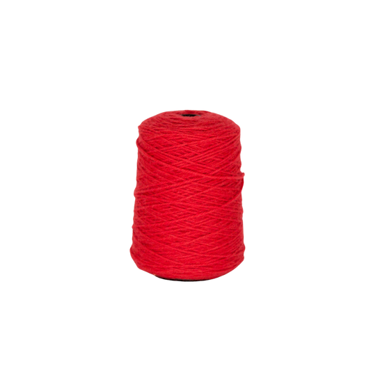 Red 100% Wool Tufting Yarn On Cone (452) - Tuftingshop