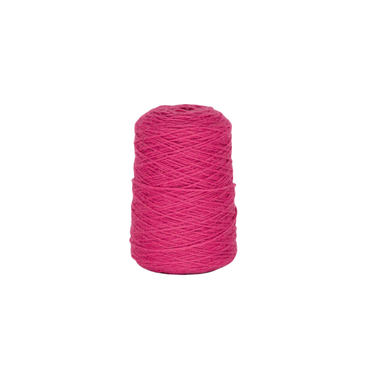 Raspberry 100% Wool Tufting Yarn On Cone (464) - Tuftingshop