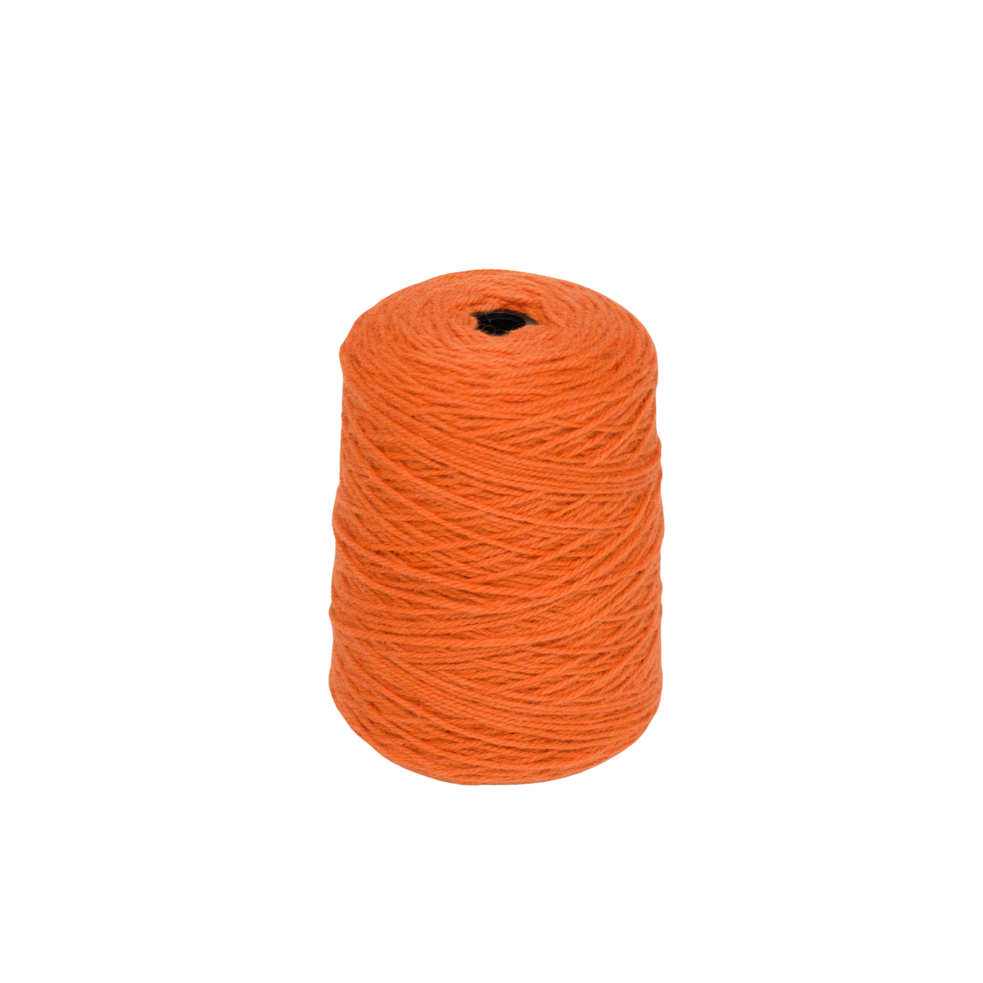 Pumpkin orange 100% Wool Tufting Yarn On Cone (2c13) - Tuftingshop