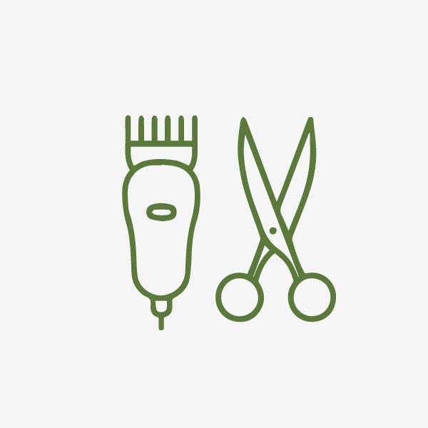 Shearing, trimming and carving