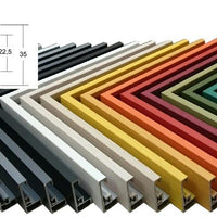 Aangepaste Aluminium Display Frames voor Ge tuftte Wandkleden