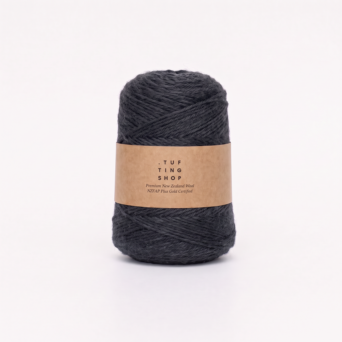 Anthracite Grey (1B07) - 100% Wool Tufting Yarn, 500 g Cone