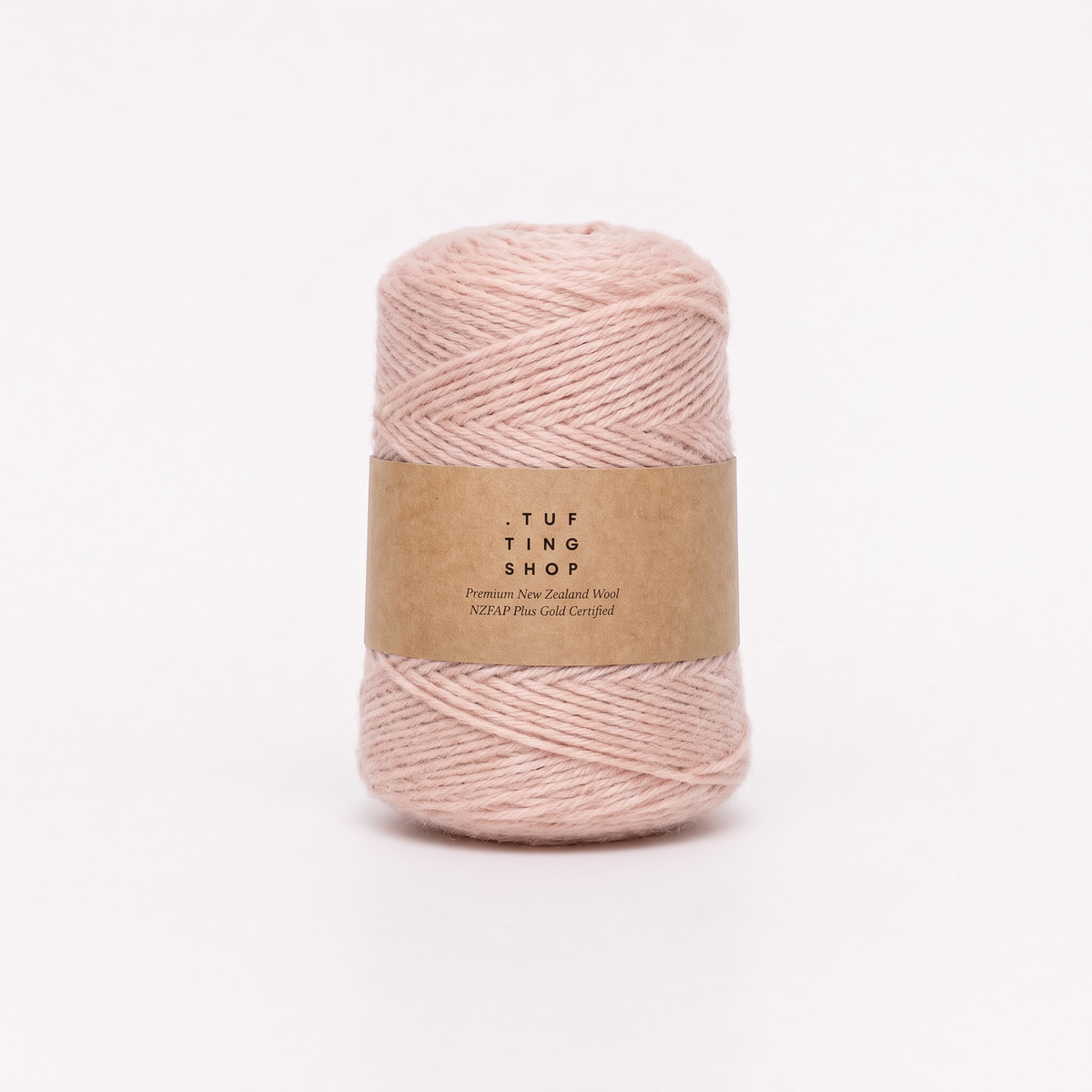 Blek Elfenben (499) - 100% Ull Tufting Garn, 500 g Kjegle