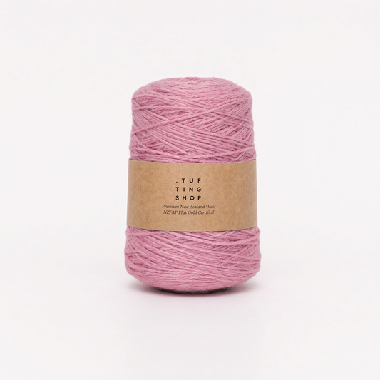 Amaranth Pink (517) - 100% Wool Tufting Yarn, 500 g Cone