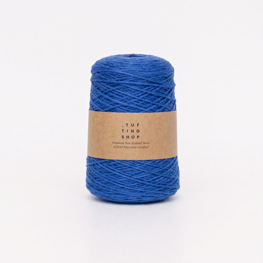 Blue (ARS2K12) - 100% Wool Tufting Yarn, 500 g Cone