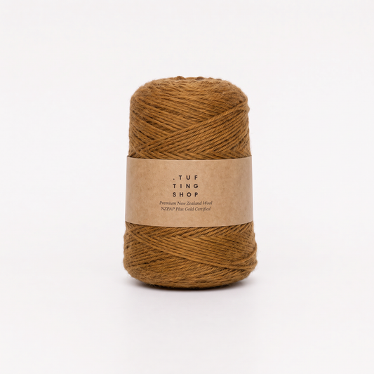 Brown (351) - 100% Wool Tufting Yarn, 500 g Cone