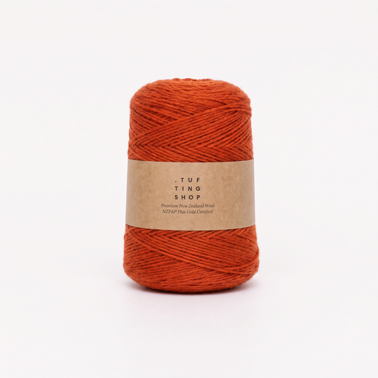 Burnt Sienna (2A11) - 100% Wool Tufting Yarn, 500 g Cone