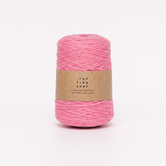 Candy Pink (806C) - 100% Wool Tufting Yarn, 500 g Cone