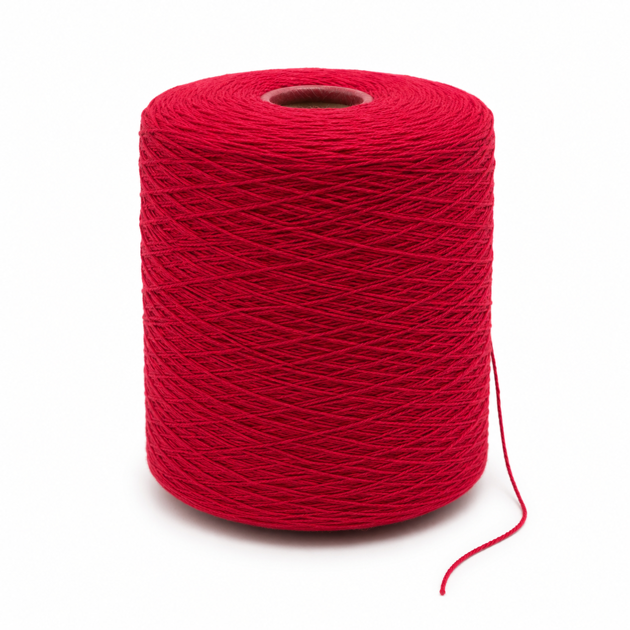Deep Red (4A08) - NZ Wool Tufting Yarn, 3 kg XXL Cone