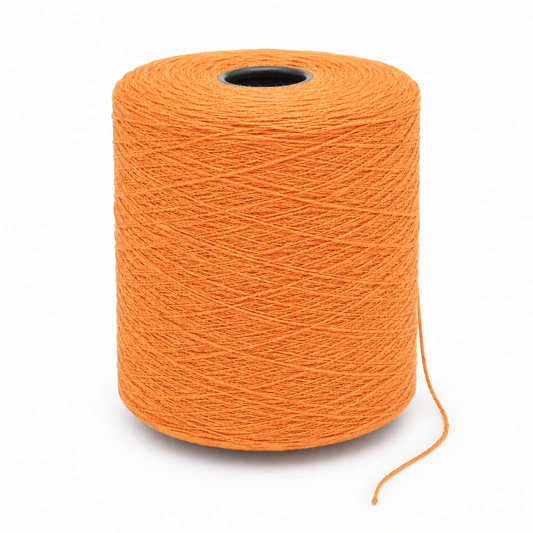 Orange (313) - NZ Wool Tufting Yarn, 3 kg XXL Cone