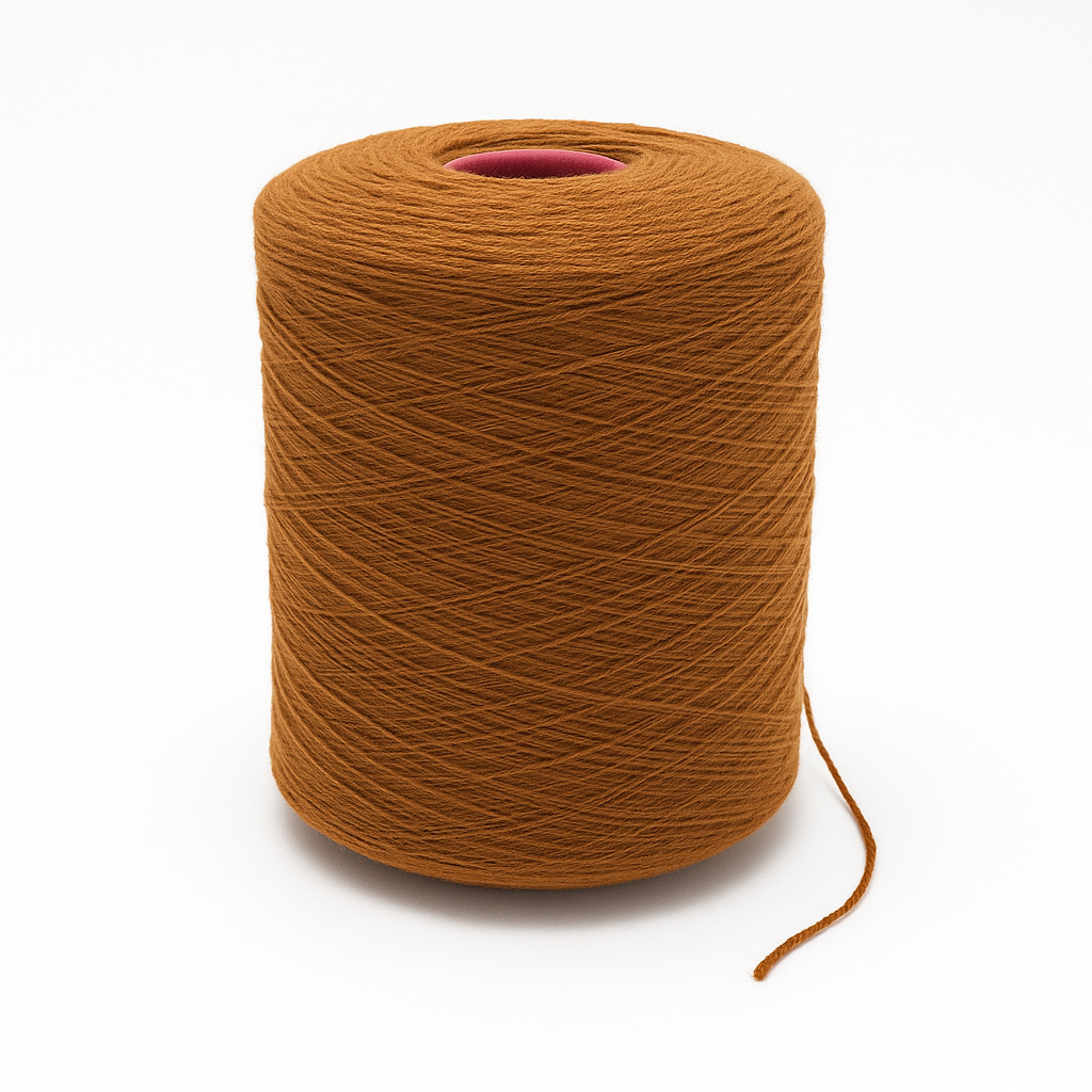 Brown (351) 100% New Zealand Wool Tufting Yarn – 3 KG XXL Cone 837/3 Tex