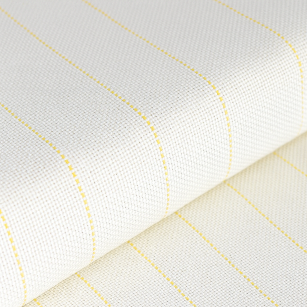 Polyester - bomull Tufting cloth lerret med gul linje