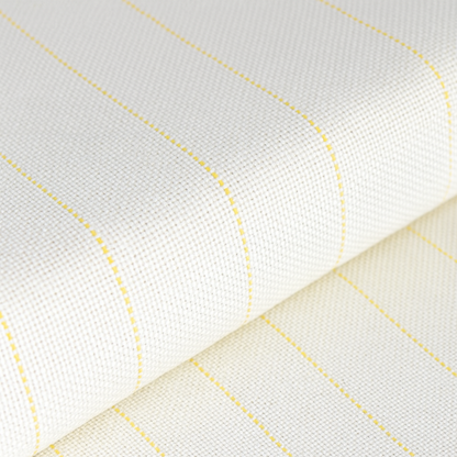 Polyester - bomull Tufting cloth lerret med gul linje