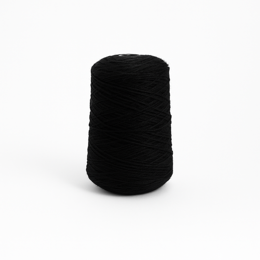 黑色100%羊毛簇绒纱线锥形（061）