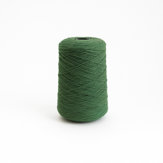 أخضر غامق 100% صوف خيوط توفتينغ على مخروط (205)