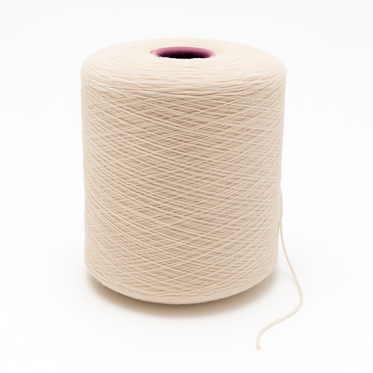 White (000) 100% New Zealand Wool Tufting Yarn – 3 KG XXL Cone 837/3 Tex