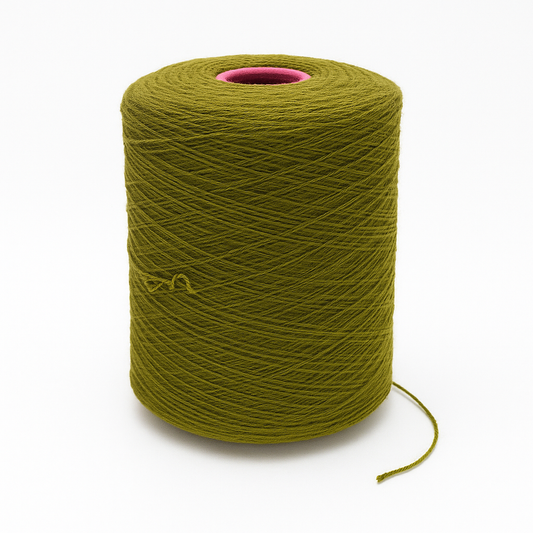 Deep Olive () 100% New Zealand Wool Tufting Yarn – 3 KG XXL Cone 837/3 Tex