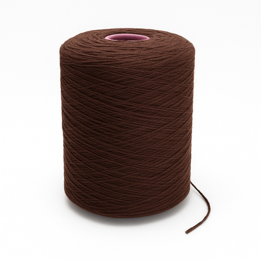 Coffee (4H11) 100% New Zealand Wool Tufting Yarn – 3 KG XXL Cone 837/3 Tex