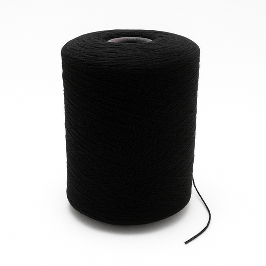 Black (061) 100% New Zealand Wool Tufting Yarn – 3 KG XXL Cone 837/3 Tex