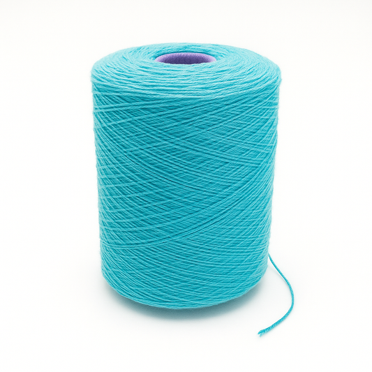 Light Blue() 100% New Zealand Wool Tufting Yarn – 3 KG XXL Cone 837/3 Tex