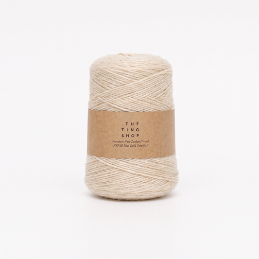 Cloud Dancer Color of the Year 2026 (4N05) - 100% Wool Tufting Yarn, 500 g Cone