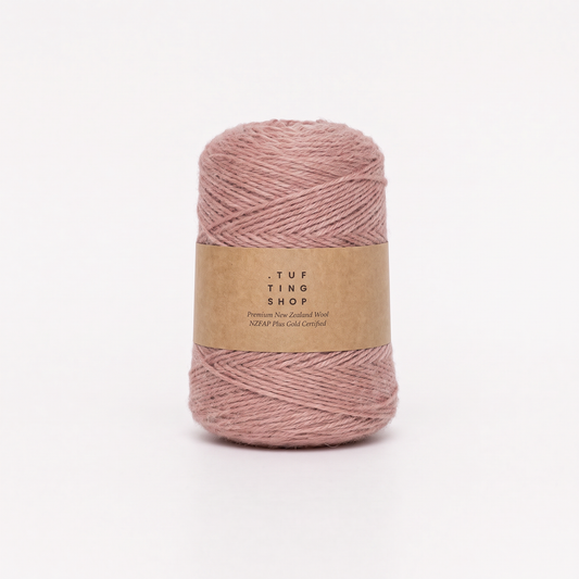 Dusty Pink (336) - 100% Wool Tufting Yarn, 500 g Cone