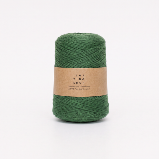 Forest Green (205) - 100% Wool Tufting Yarn, 500 g Cone