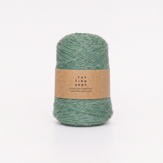 Granite Green (206) - 100% Wool Tufting Yarn, 500 g Cone