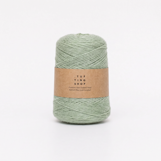 Green Ash (209) - 100% Wool Tufting Yarn, 500 g Cone