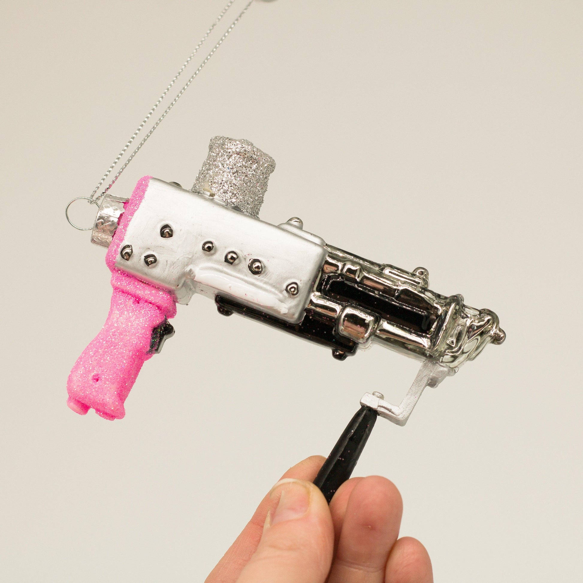Adorable Tufting Gun Glass Christmas Ornament - Tuftingshop