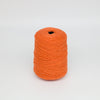 Filato tufting in lana 100% arancione zucca su cono (2c13)