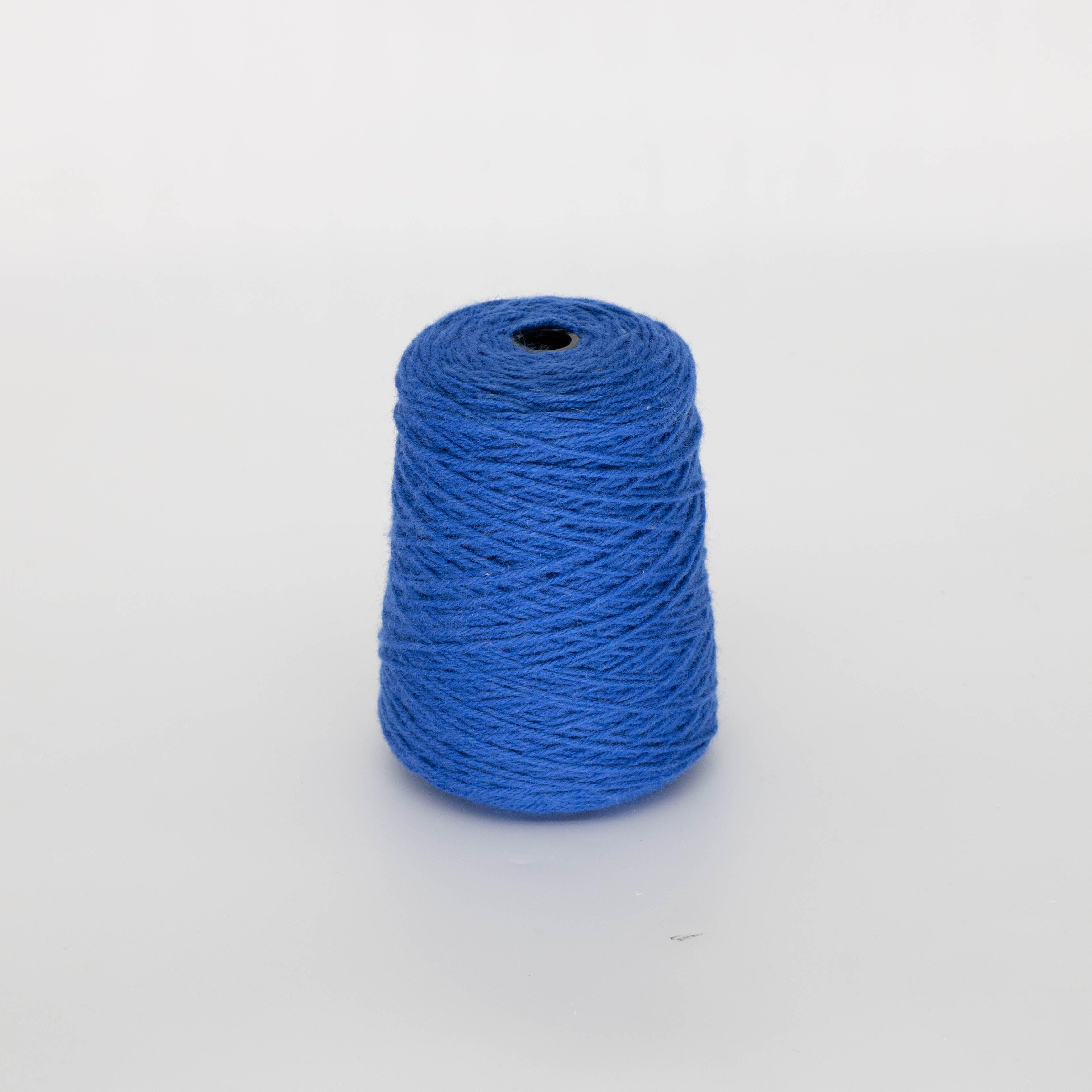 Blue 100% Wool Tufting Yarn On Cone (ARS2K12) - Tuftingshop