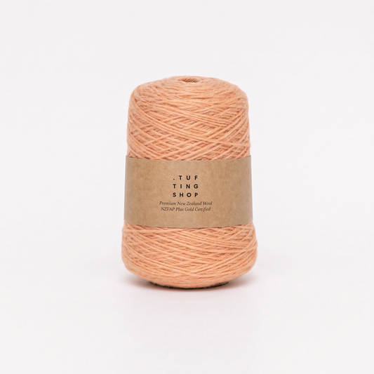 Light Apricot (325) - 100% Wool Tufting Yarn, 500 g Cone