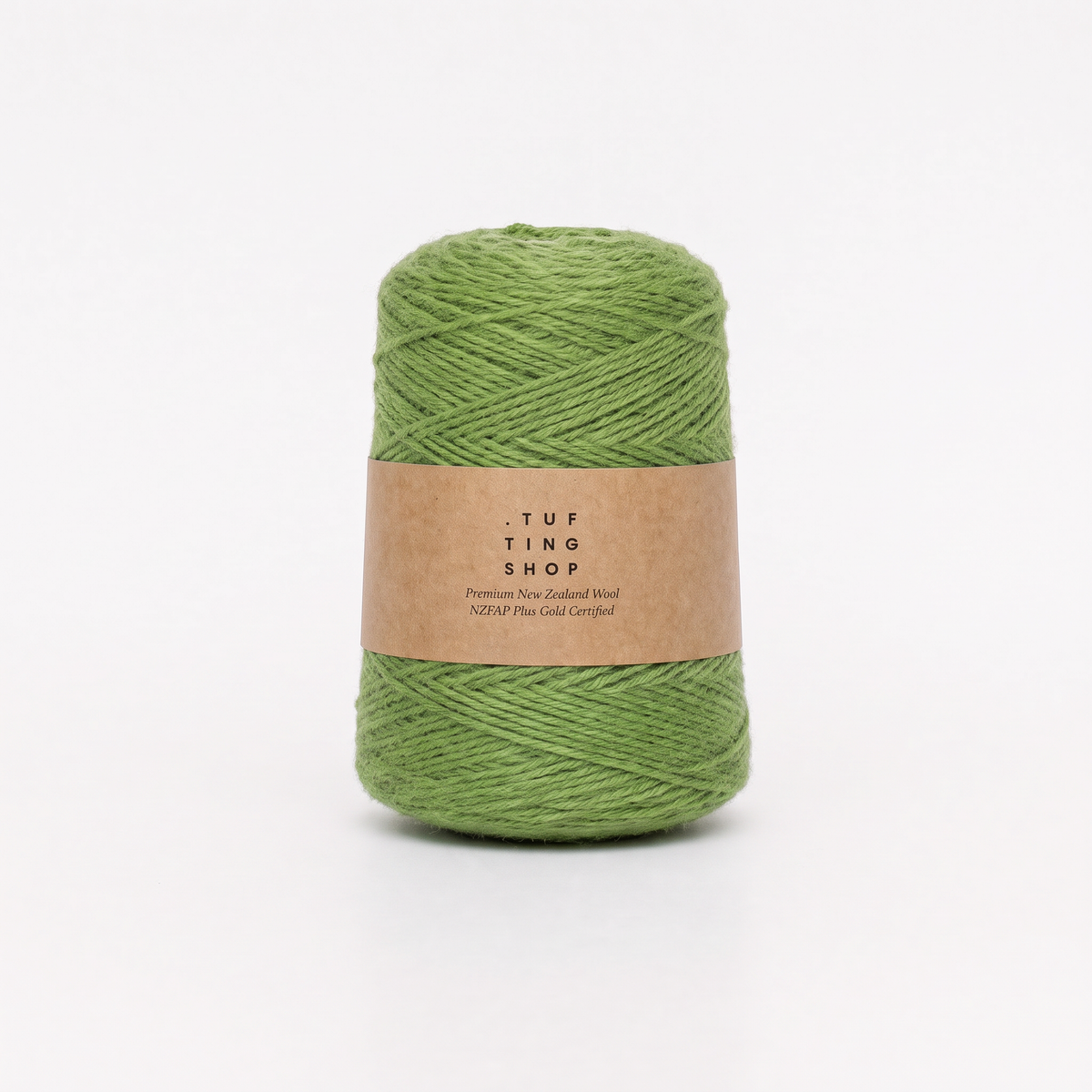 Mary Jane Green (153) - 100% Wool Tufting Yarn, 500 g Cone
