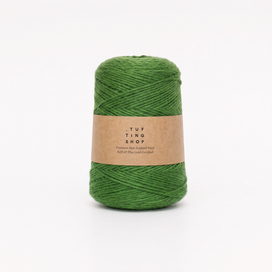 Moss Green (1I06) - 100% Wool Tufting Yarn, 500 g Cone