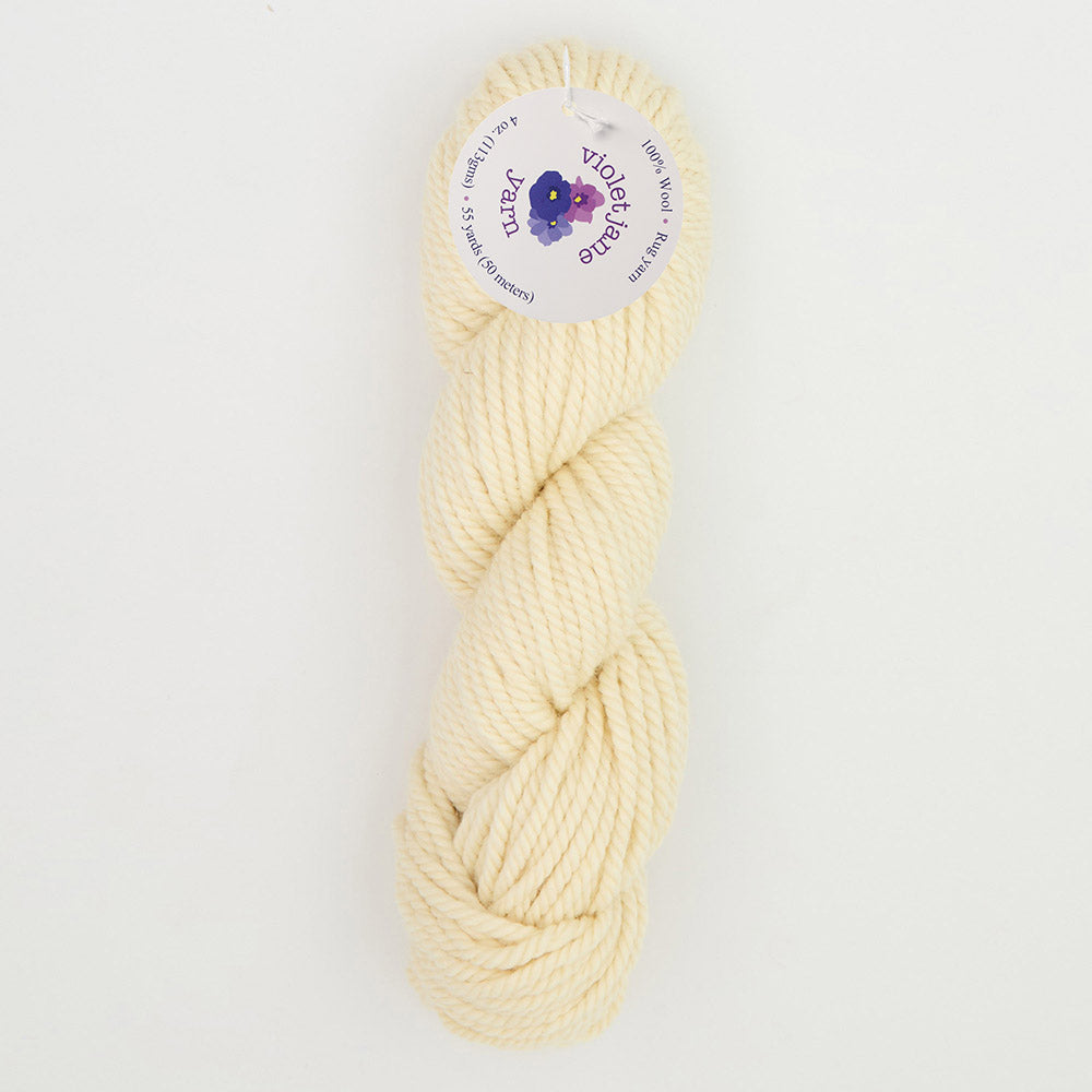 Oxford Violet Jane Bulky Rug Yarn - 20502 W. White