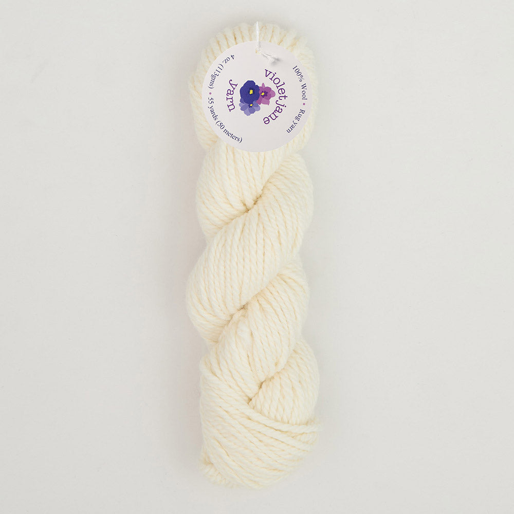 Oxford Violet Jane Bulky Rug Yarn - 20503 Bl. White
