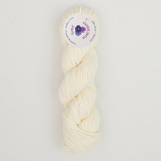 Oxford Violet Jane Bulky Rug Yarn - 20503 Bl. White