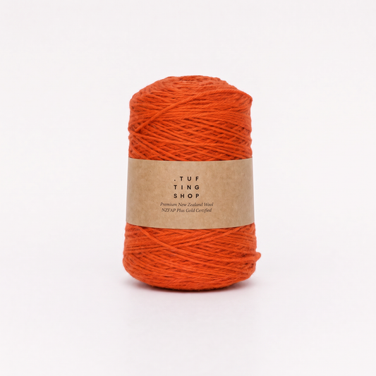 Paprika (301) - 100% Wool Tufting Yarn, 500 g Cone