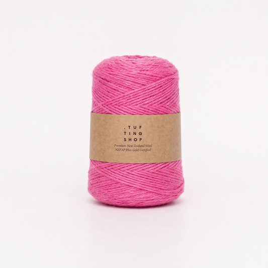 Pink Doll (BRB 1530) - 100% Wool Tufting Yarn, 500 g Cone