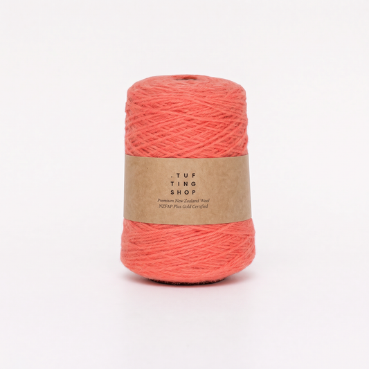 Raw Salmon (805C) - 100% Wool Tufting Yarn, 500 g Cone