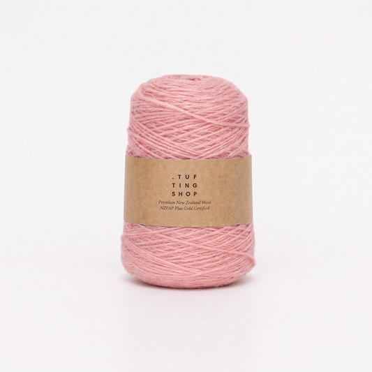 Regina Pink (498) - 100% Wool Tufting Yarn, 500 g Cone